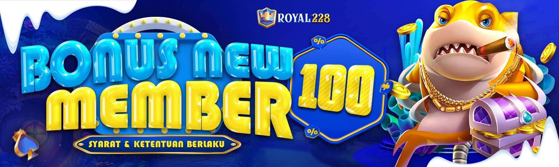 ROYAL228 PROMO BONUS 100% TANPA TO NEW MEMBER