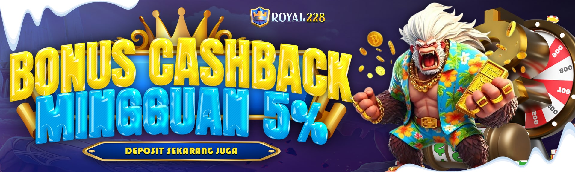 BONUS CASHBACK MINGGUAN 5%