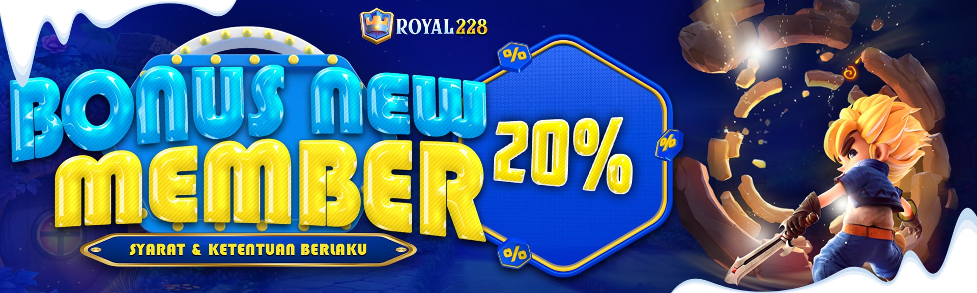 BONUS MEMBER BARU 20%