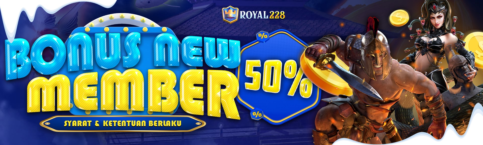 BONUS MEMBER BARU 50%